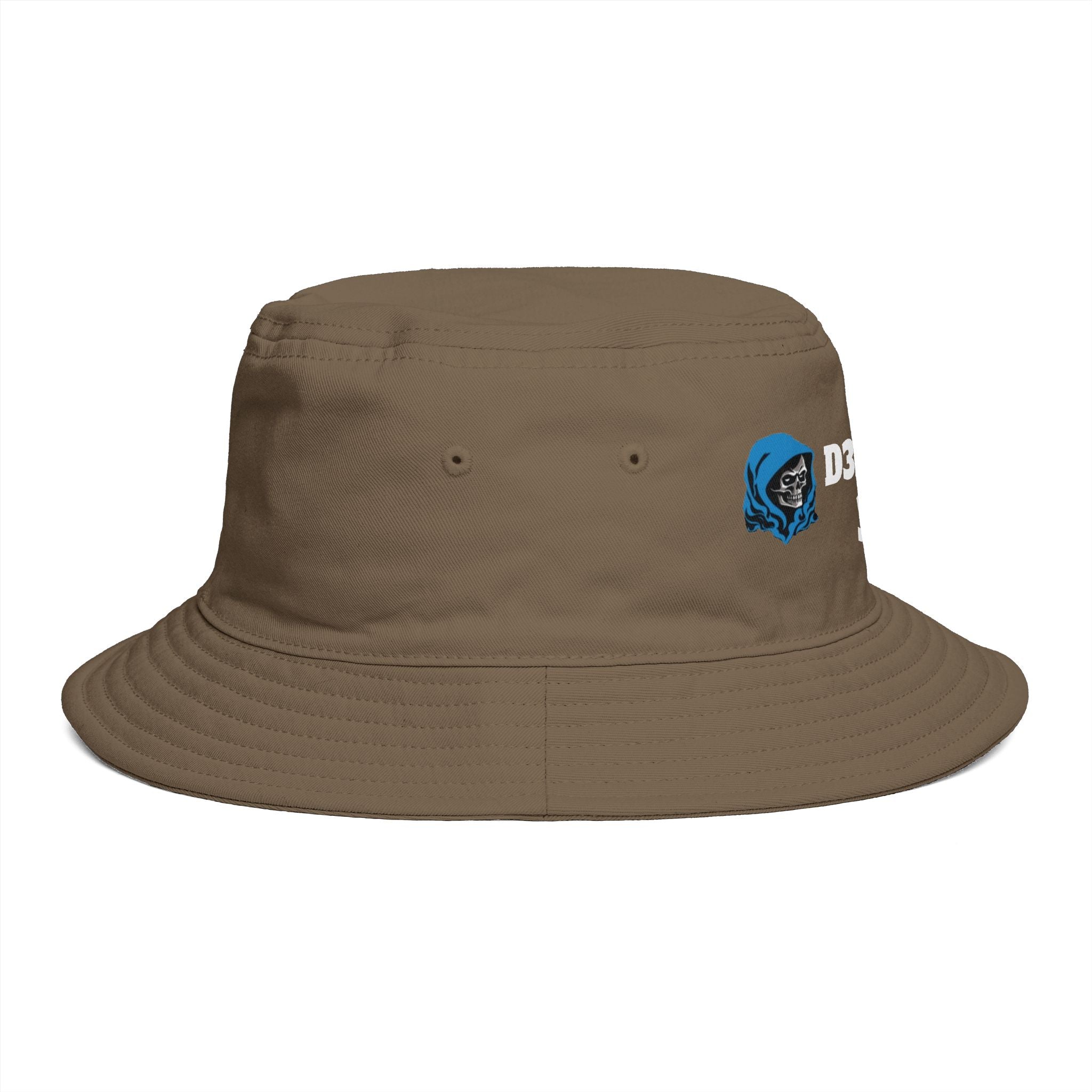 D3ADLUX 333 Skeleton Hood Brown Bucket Hat