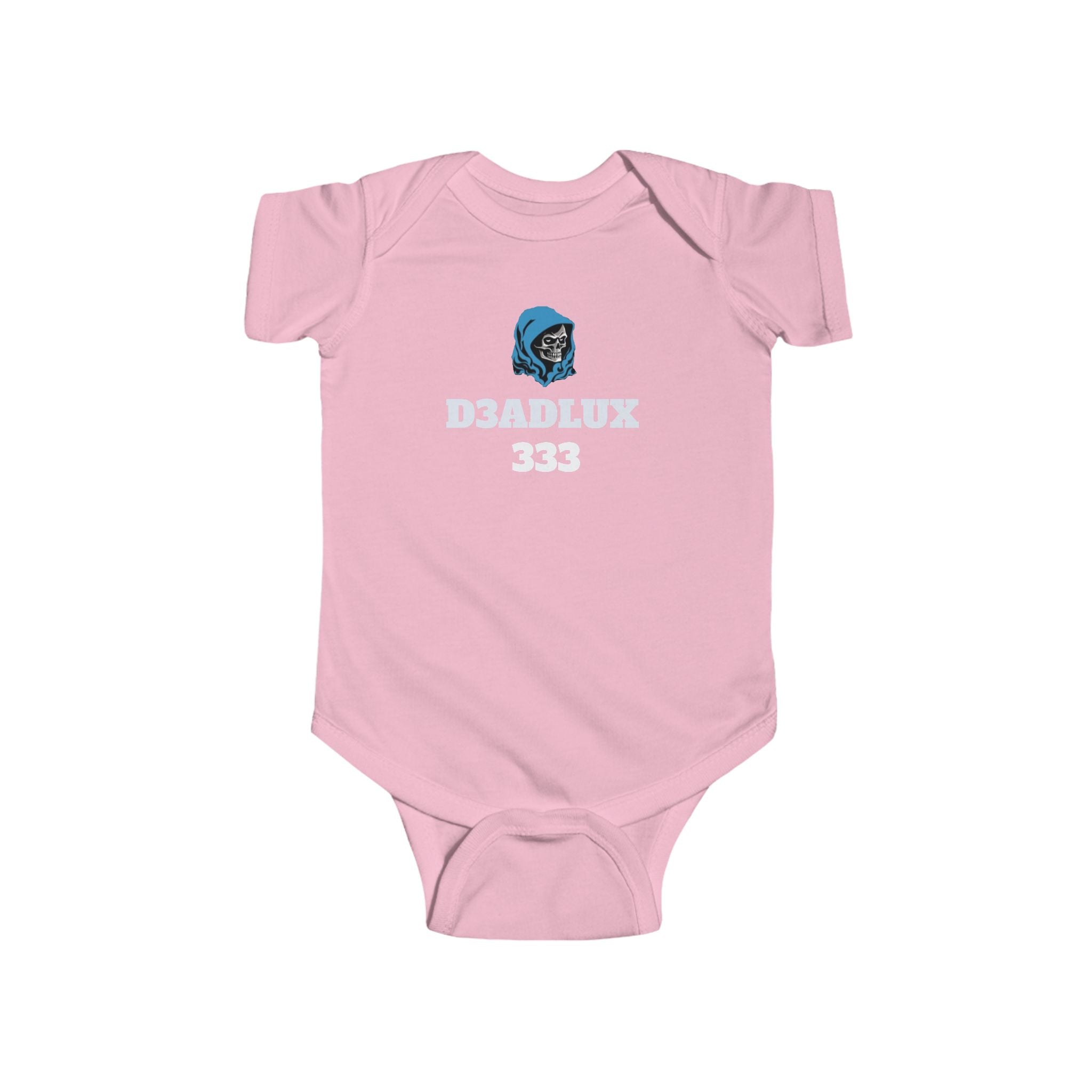 Infant Bodysuit with 'D3BDLUX 333' Gamer Logo — Baby Onesie