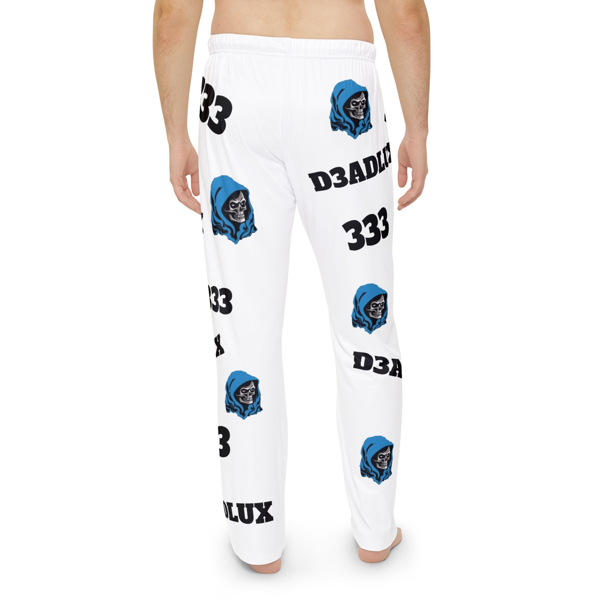 Skull Hood Pattern Pajama Pants — D3ADLUX 333 All-Over Print