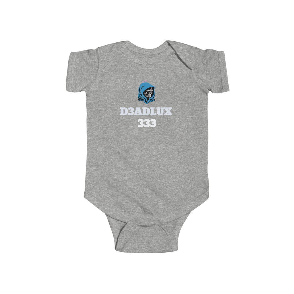 Infant Bodysuit with 'D3BDLUX 333' Gamer Logo — Baby Onesie