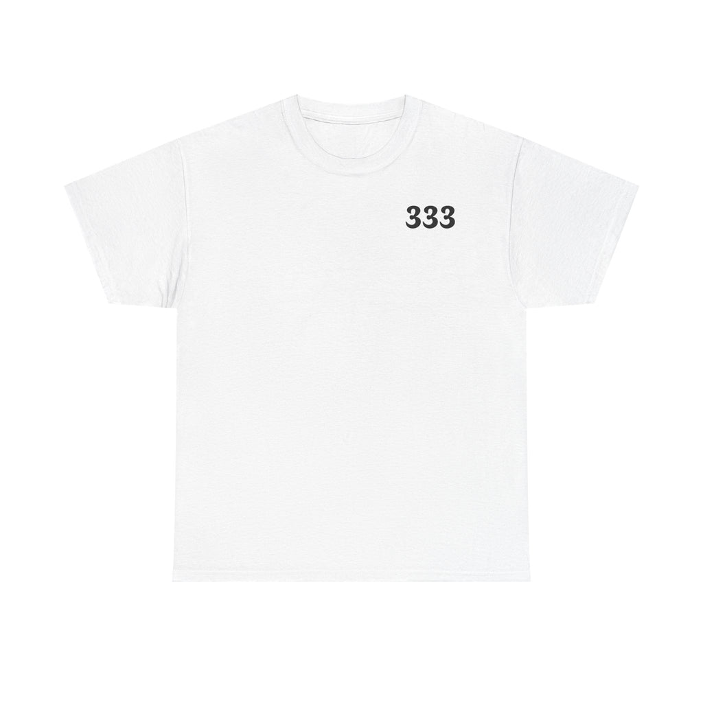 T-Shirt — Minimal '333' Chest Print Tee, Clean Everyday Streetwear