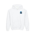 Youth Hoodie – Blue Hooded Skeleton Graphic Pullover