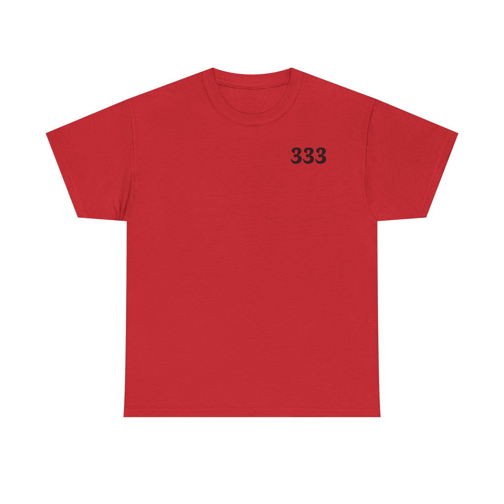 T-Shirt — Minimal '333' Chest Print Tee, Clean Everyday Streetwear