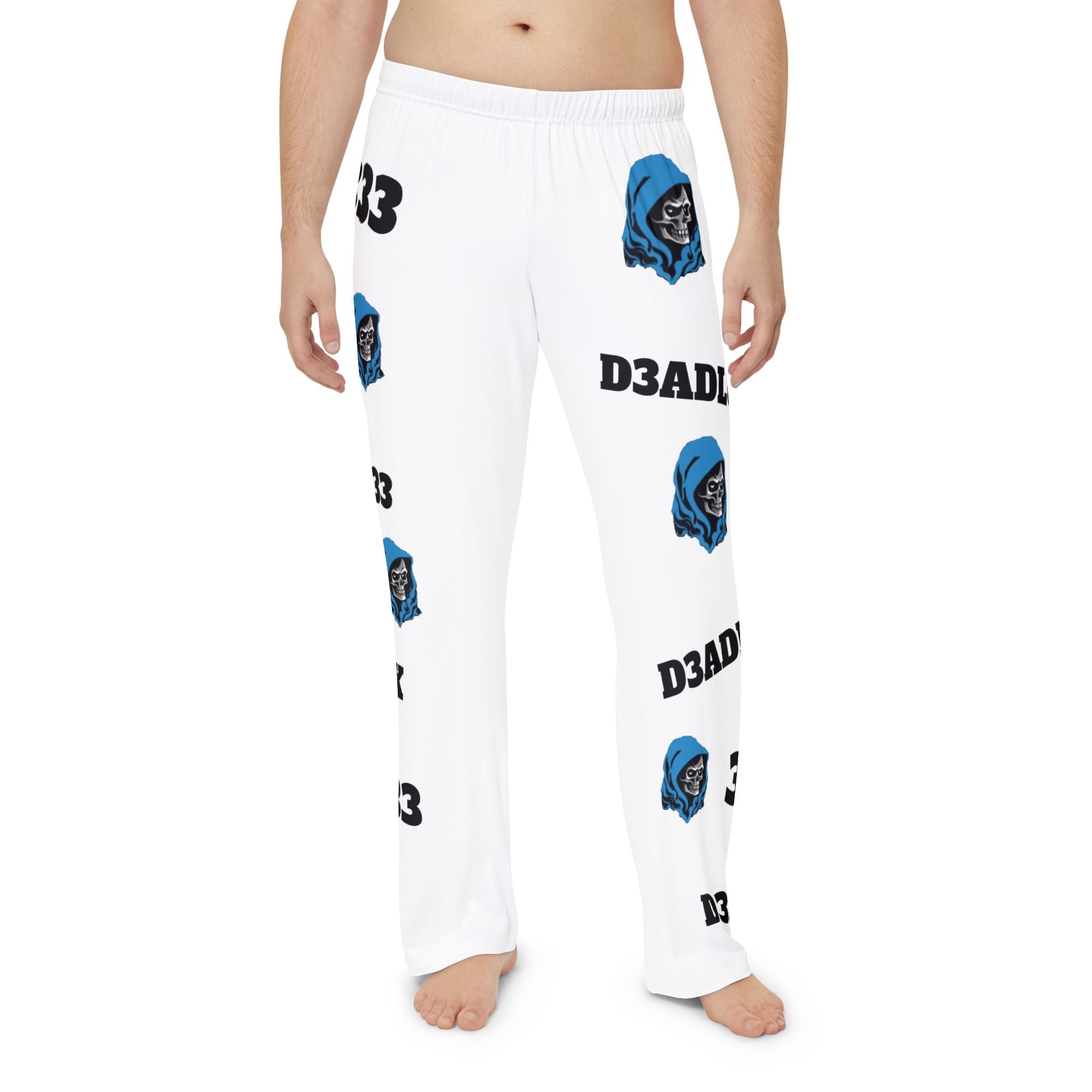 Skull Hood Pattern Pajama Pants — D3ADLUX 333 All-Over Print