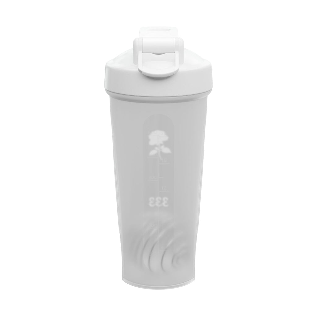 Protein Shaker - Minimal Blue Rose Design with 333 Accent