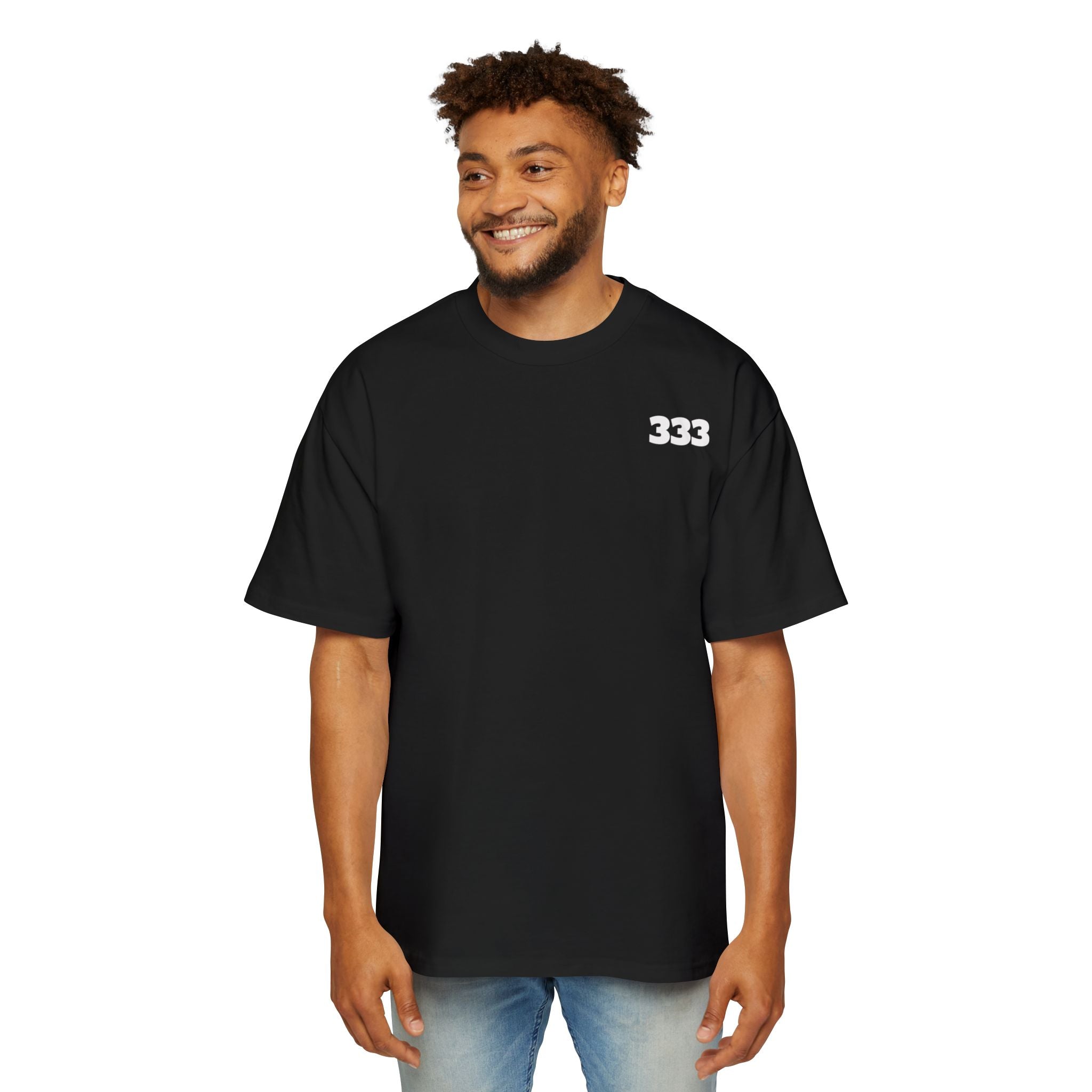 Men's 333 T-Shirt. Big Logo On Back. OVERSIZED