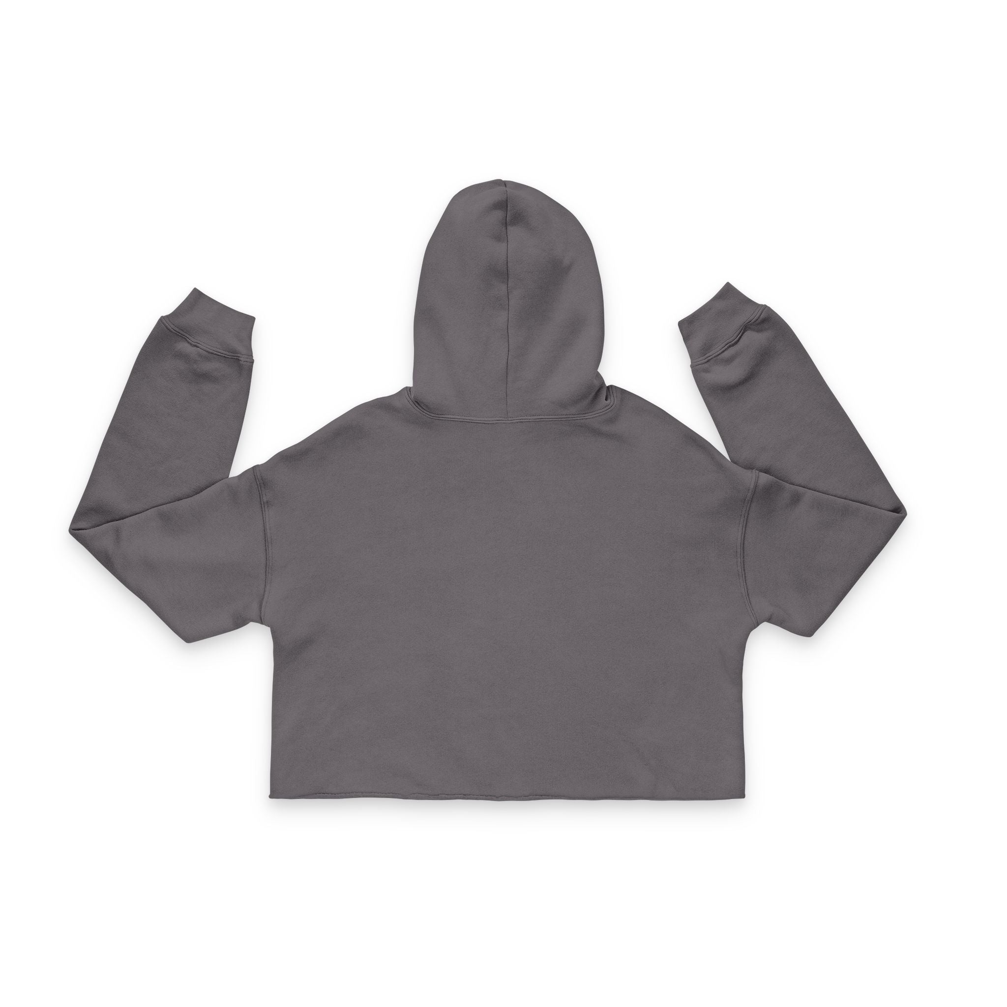 Cropped Hoodie — Minimal Blue 'DEADLUX' Logo Women's Hooded Sweatshirt