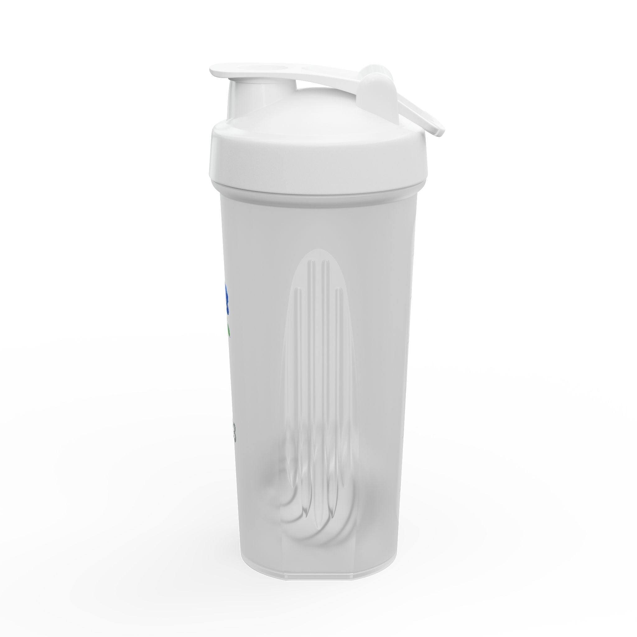 Protein Shaker - Minimal Blue Rose Design with 333 Accent