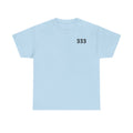 T-Shirt — Minimal '333' Chest Print Tee, Clean Everyday Streetwear