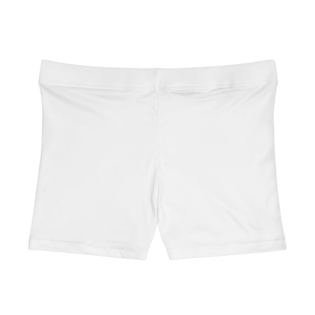 Reaper Skull Women's Shorts — Lux Blue Hooded Skull Graphic