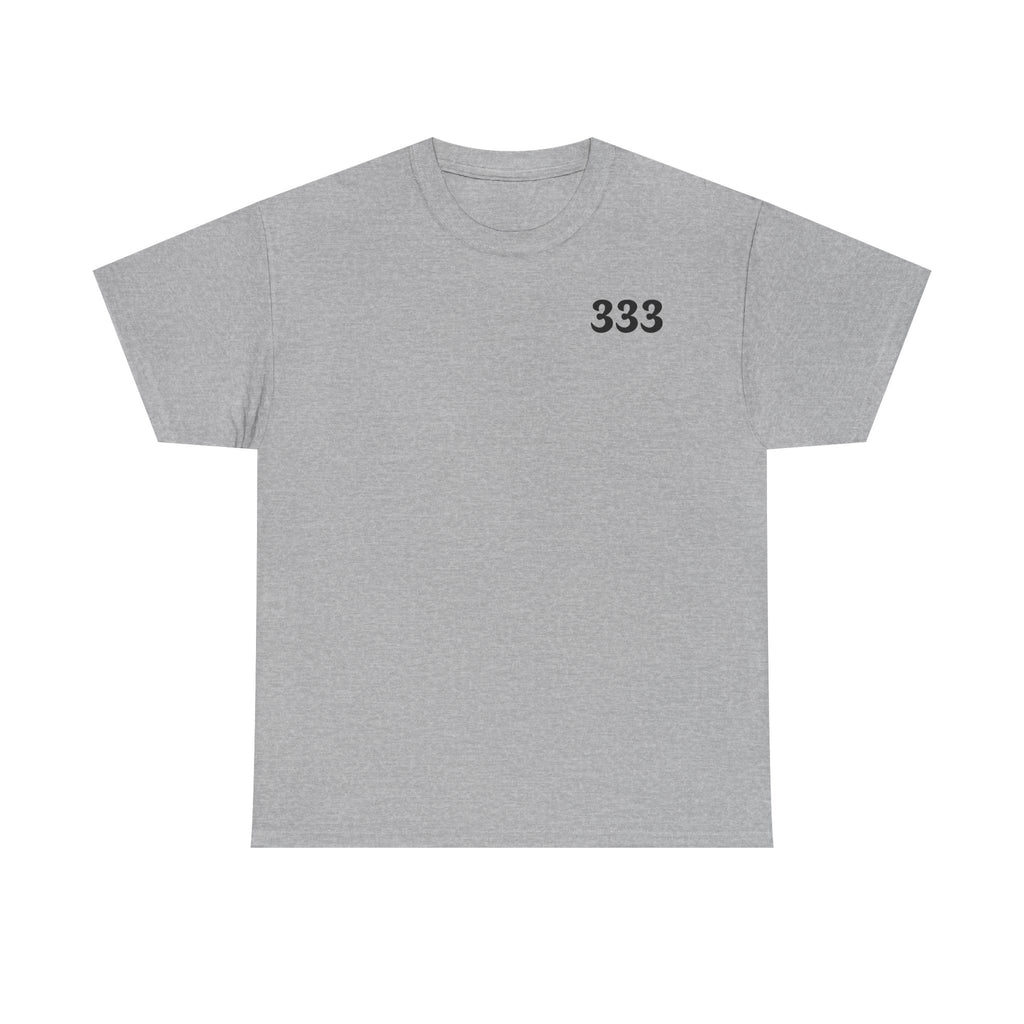T-Shirt — Minimal '333' Chest Print Tee, Clean Everyday Streetwear
