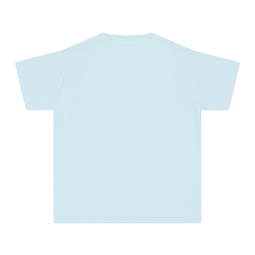 Youth Tee — Blue Skull Crest with “333” Graphic
