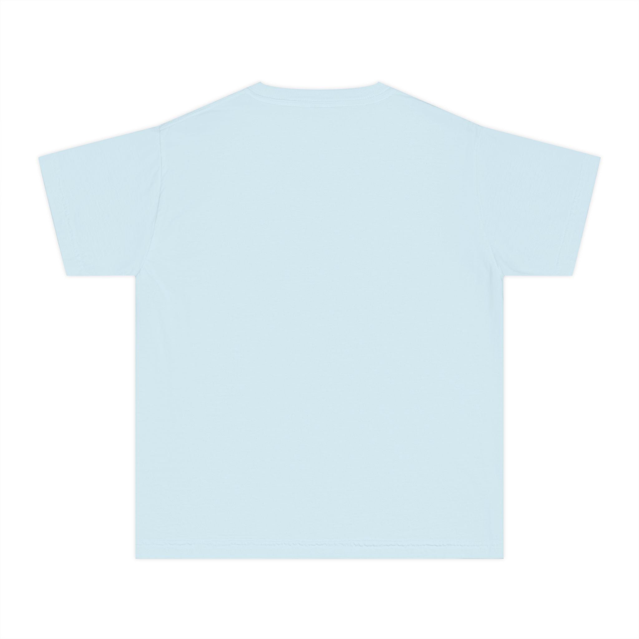 Youth Tee — Blue Skull Crest with “333” Graphic