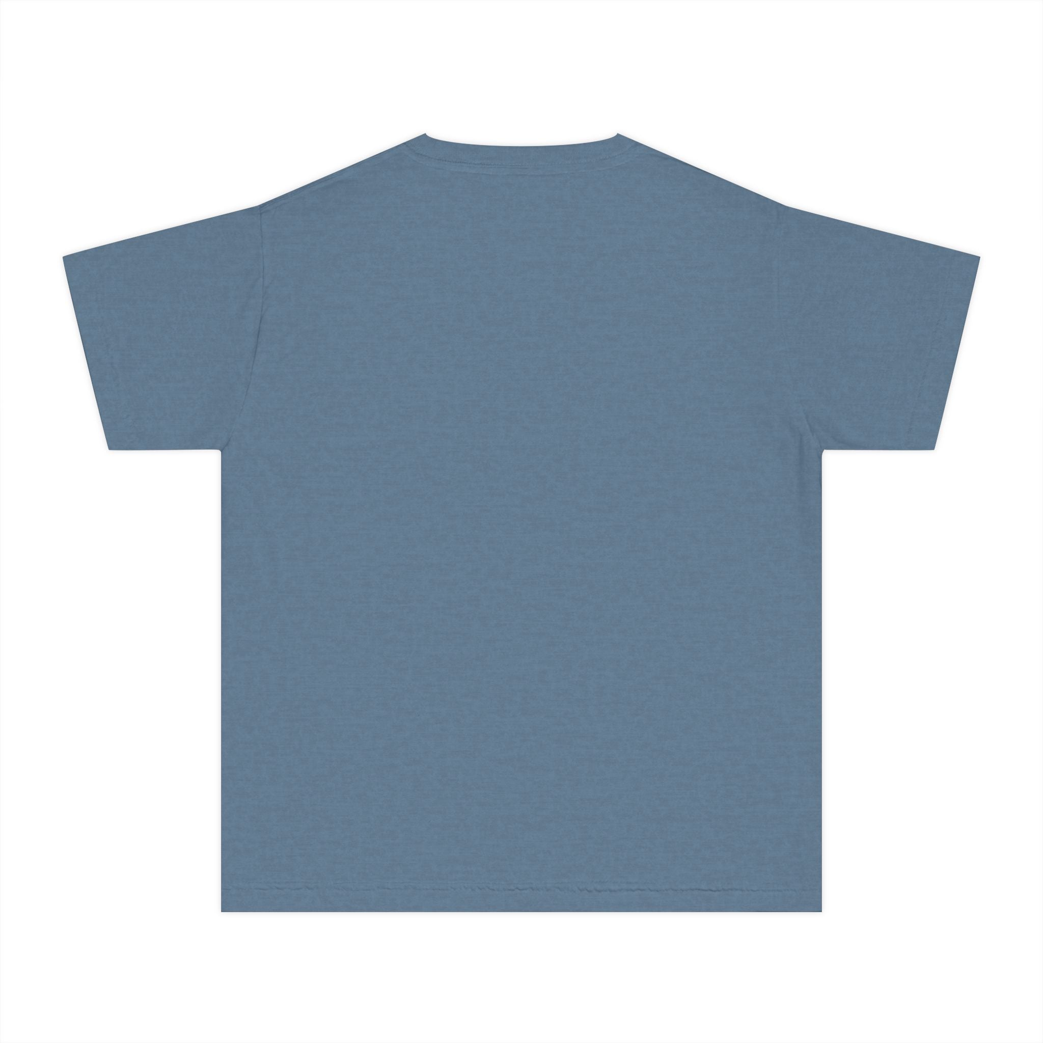 Youth Tee — Blue Skull Crest with “333” Graphic