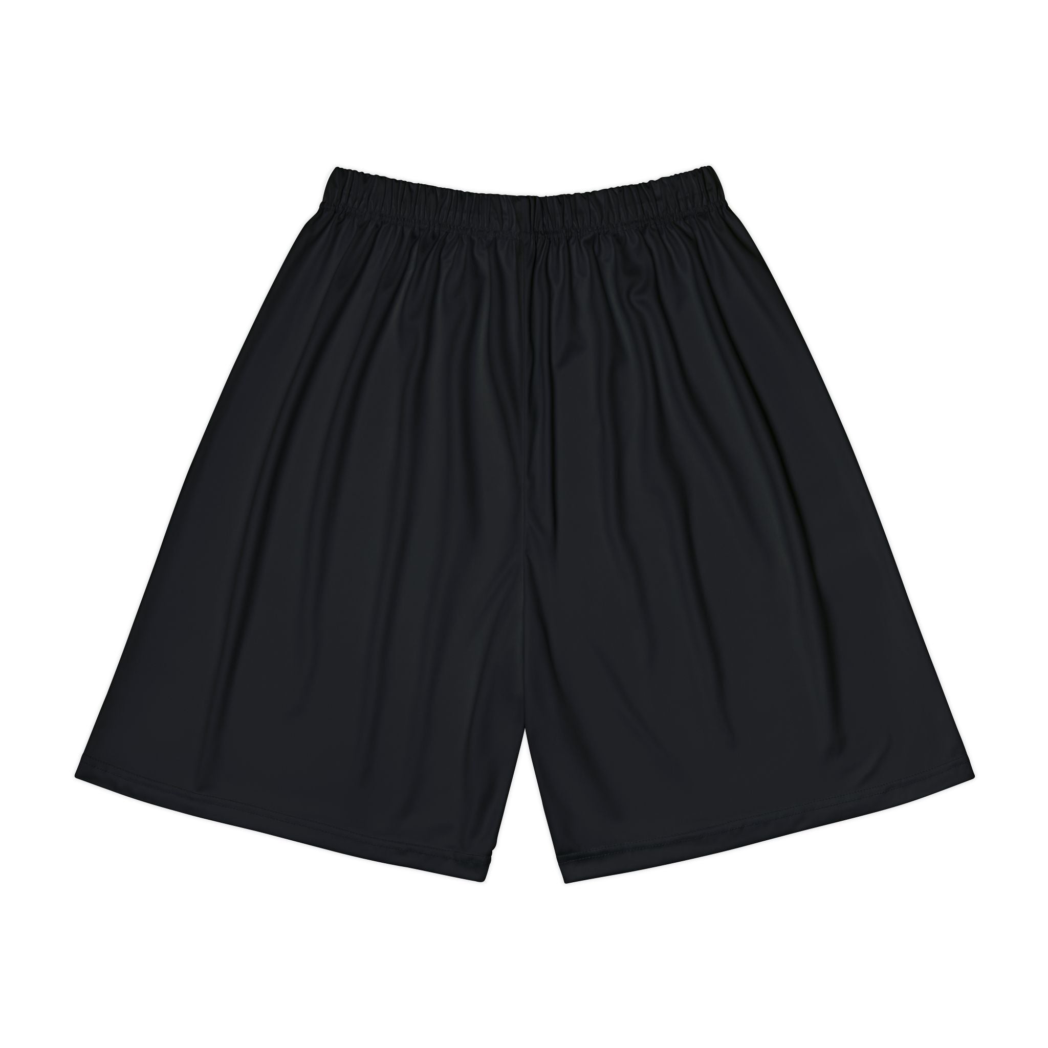 Men’s Sports Shorts — Black Athletic Shorts with Blue Hooded Skull & ‘333’ Graphic