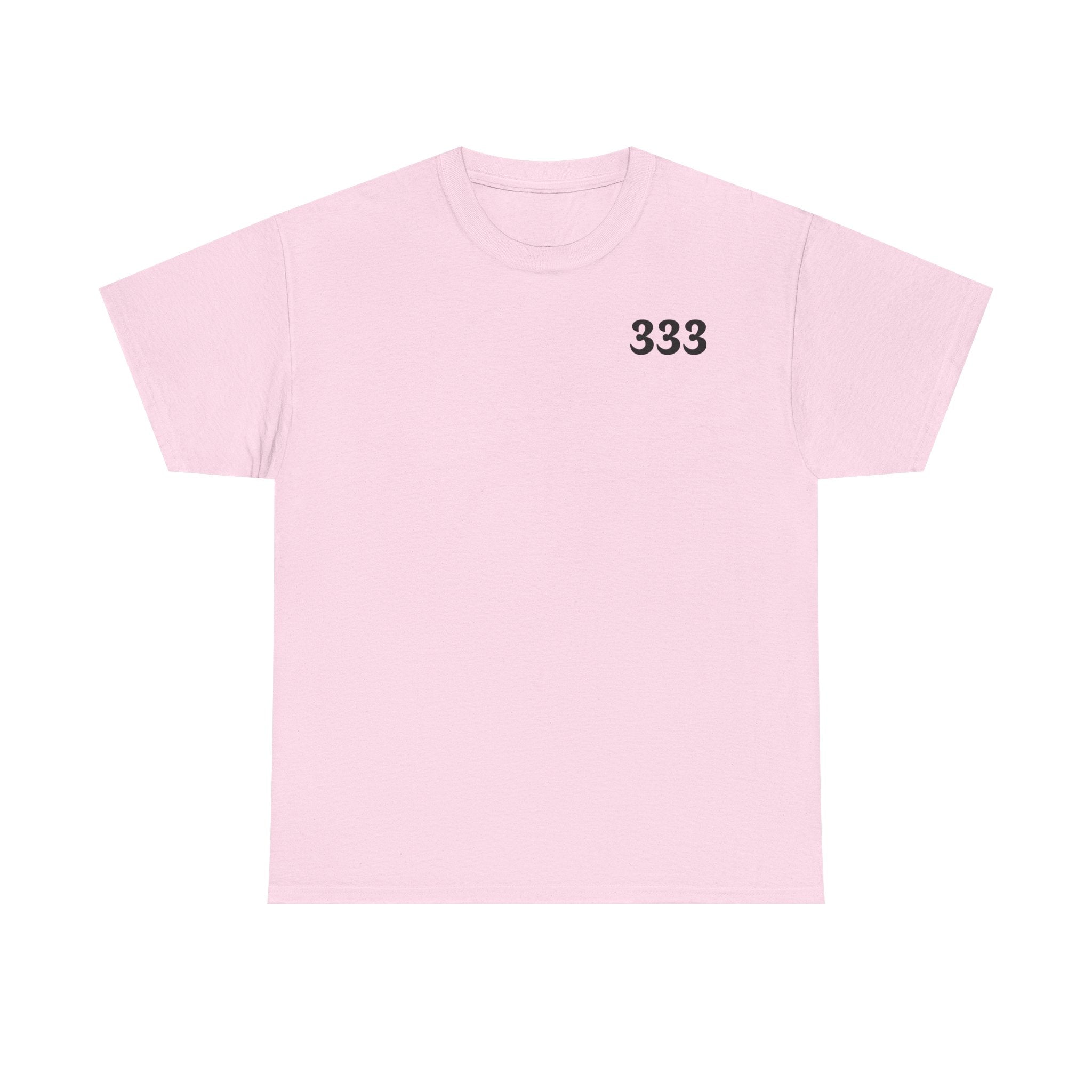 T-Shirt — Minimal '333' Chest Print Tee, Clean Everyday Streetwear
