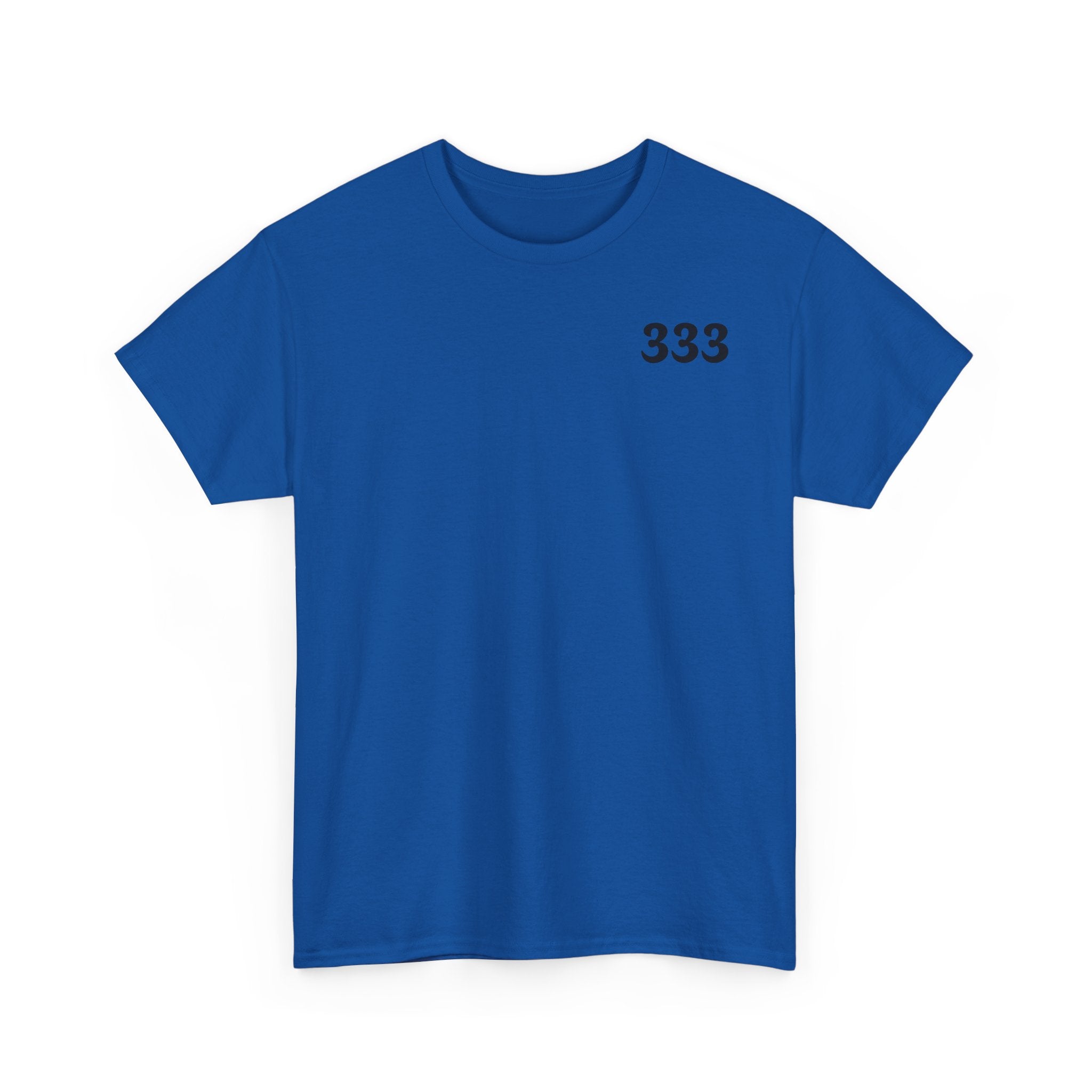 T-Shirt — Minimal '333' Chest Print Tee, Clean Everyday Streetwear
