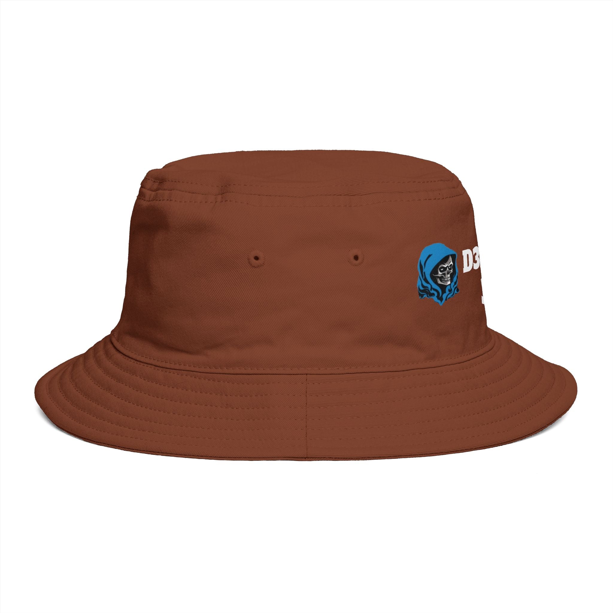 D3ADLUX 333 Skeleton Hood Brown Bucket Hat