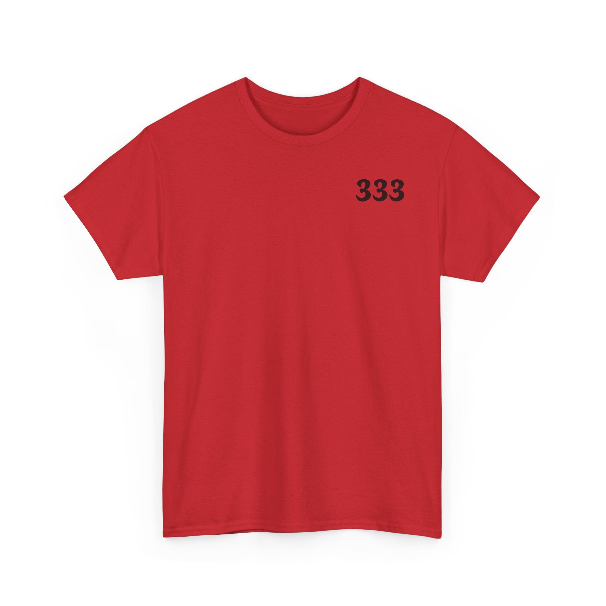 T-Shirt — Minimal '333' Chest Print Tee, Clean Everyday Streetwear