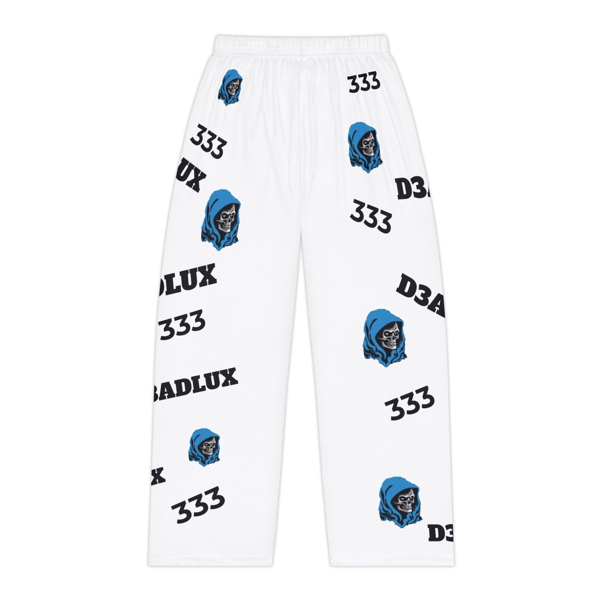 Skull Hood Logo Pajama Pants — Women's Graphic Lounge Sleepwear 333