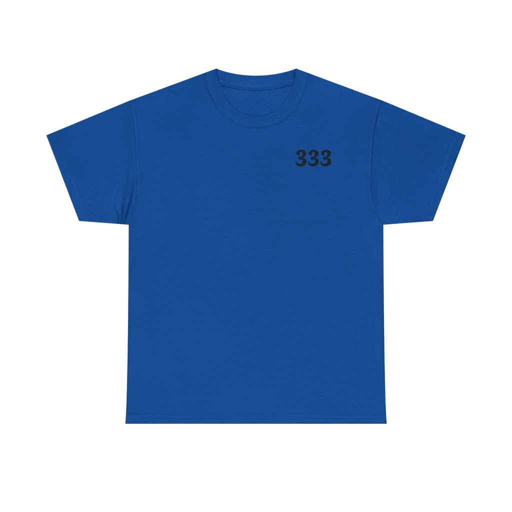 T-Shirt — Minimal '333' Chest Print Tee, Clean Everyday Streetwear