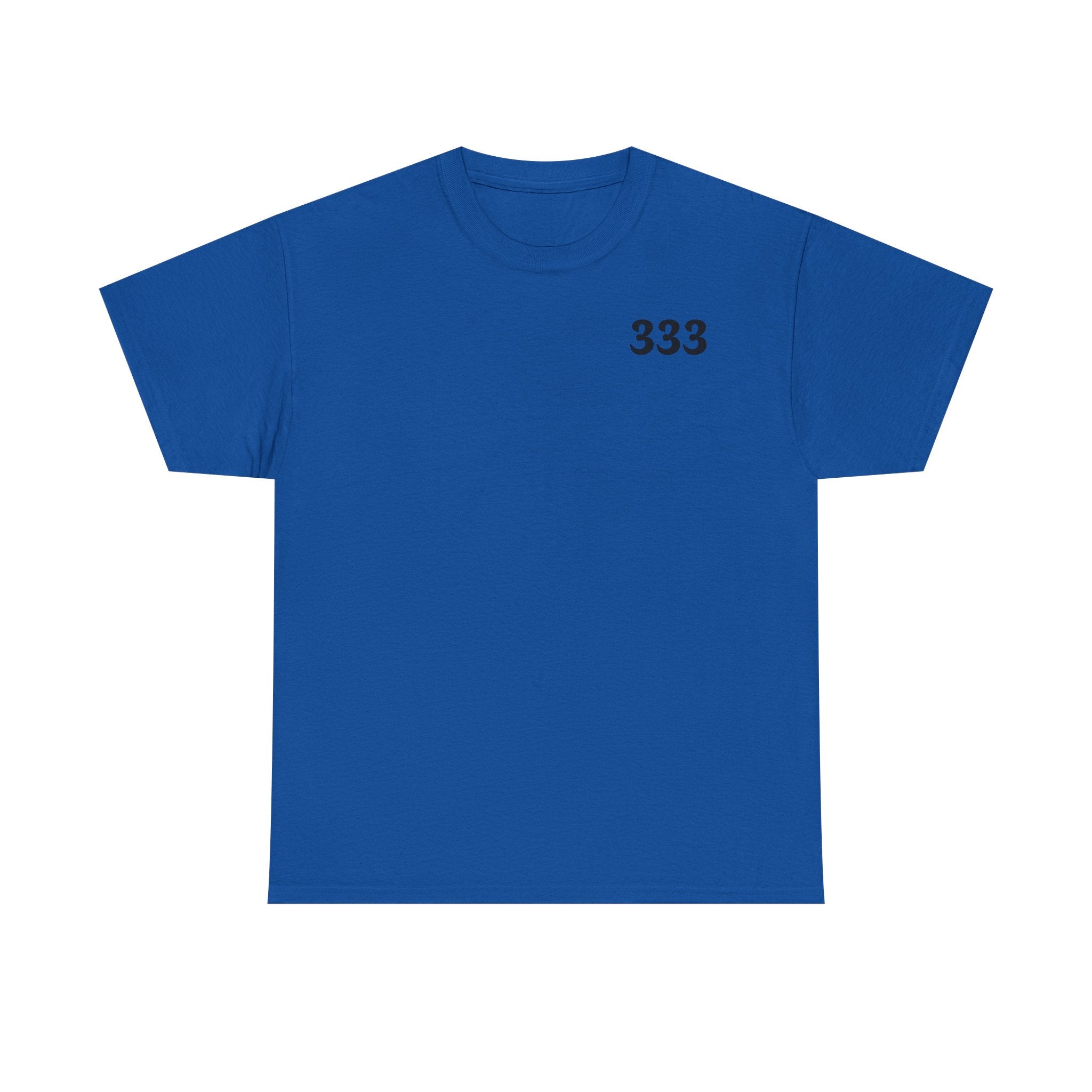 T-Shirt — Minimal '333' Chest Print Tee, Clean Everyday Streetwear