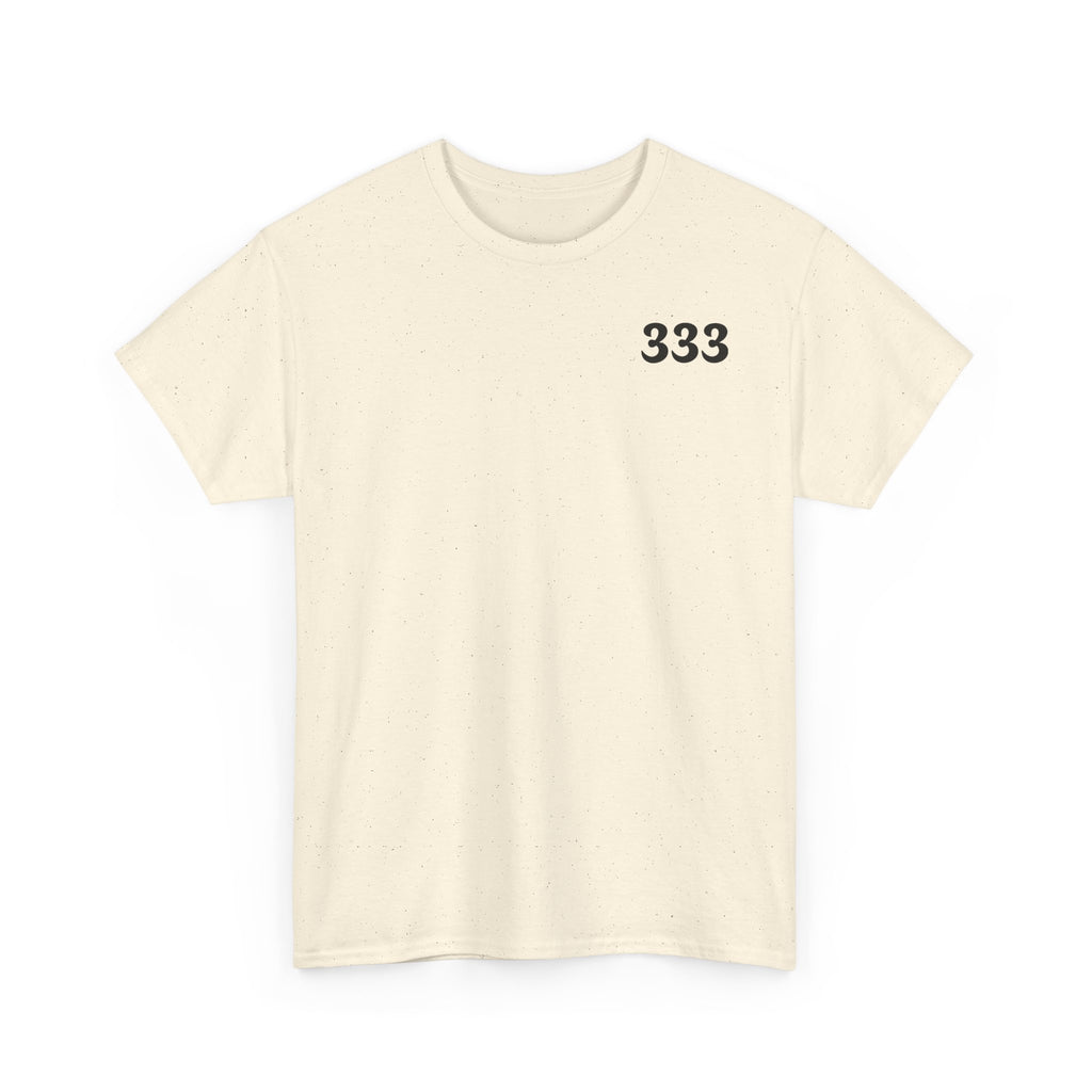 T-Shirt — Minimal '333' Chest Print Tee, Clean Everyday Streetwear