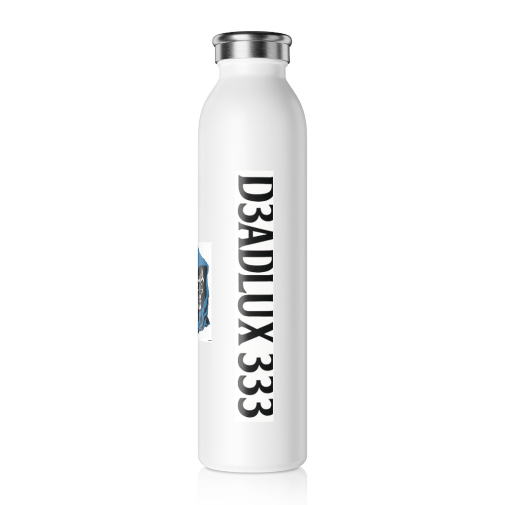 Slim Water Bottle — '...TO DIE FOR' Grim Reaper Design Stainless Steel Bottle