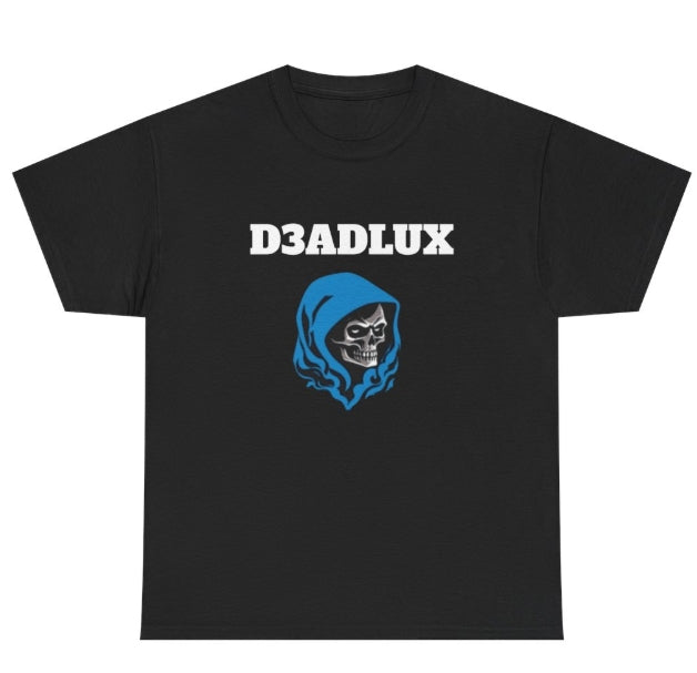 Skull Hood Graphic Tee with Scan Me QR Code