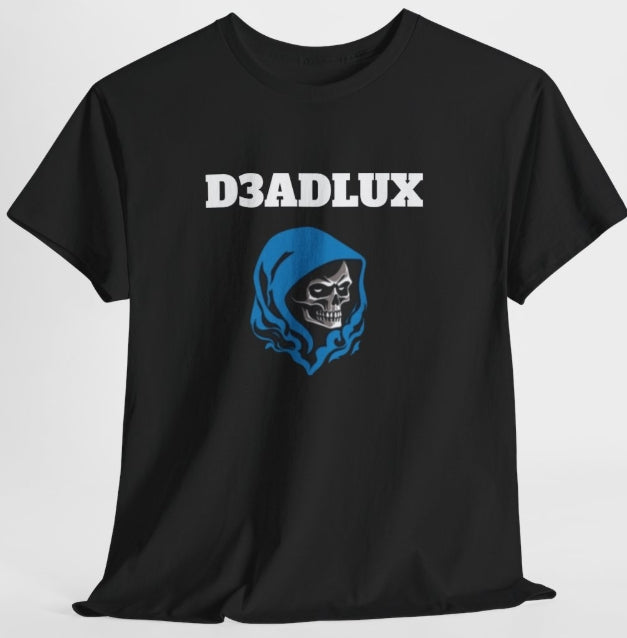 Skull Hood Graphic Tee with Scan Me QR Code
